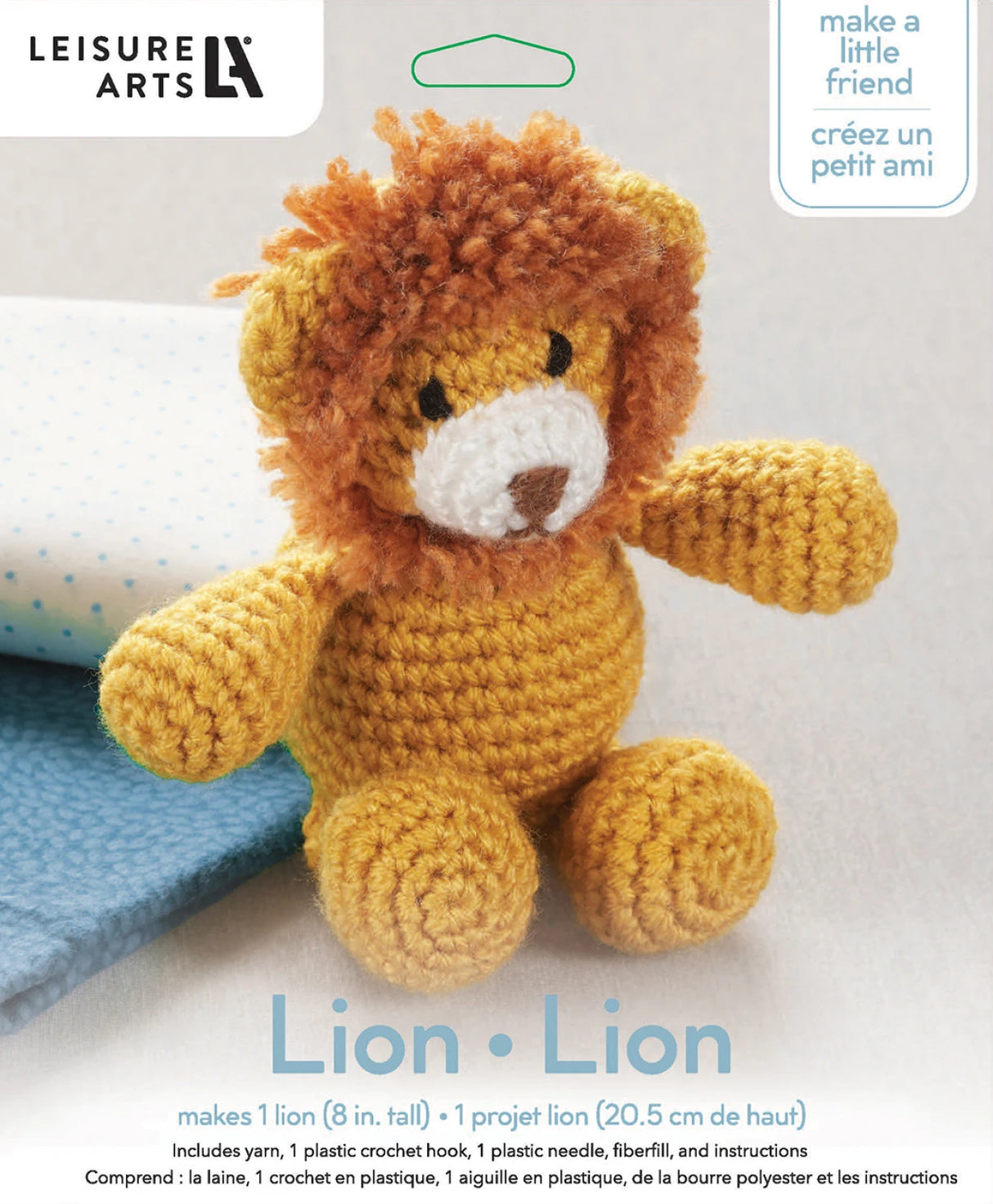Leisure Arts Little Crochet Friend Kit Small Lion by Leisure Arts