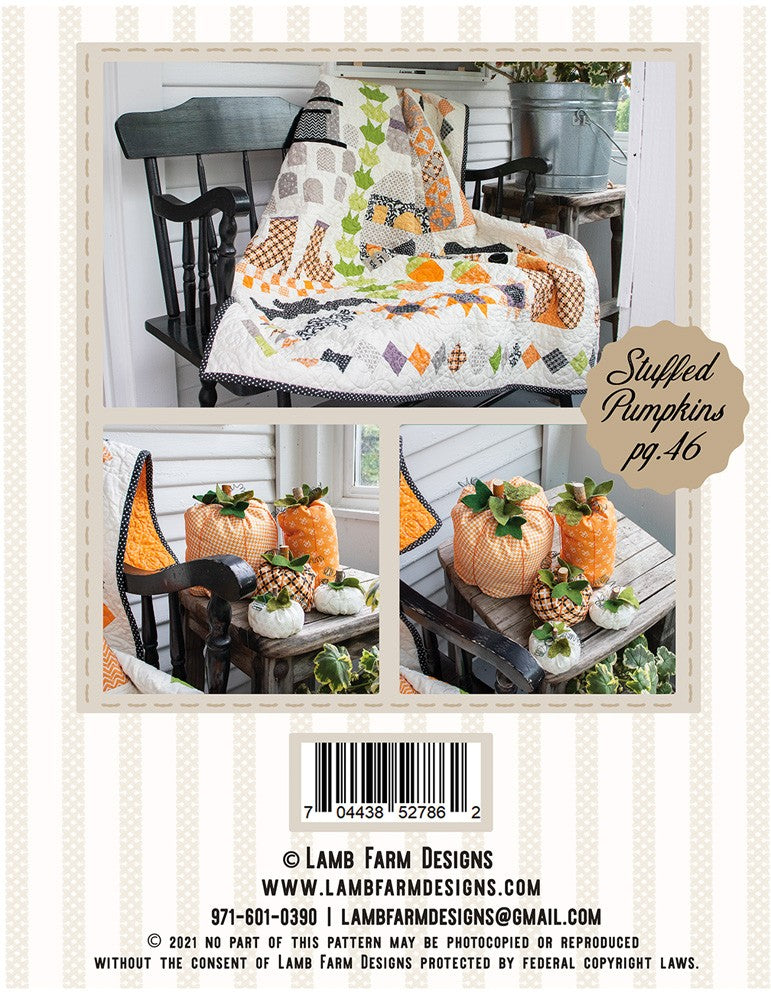 Back of the Ghoulish Tidings Book by Lamb Farm Designs