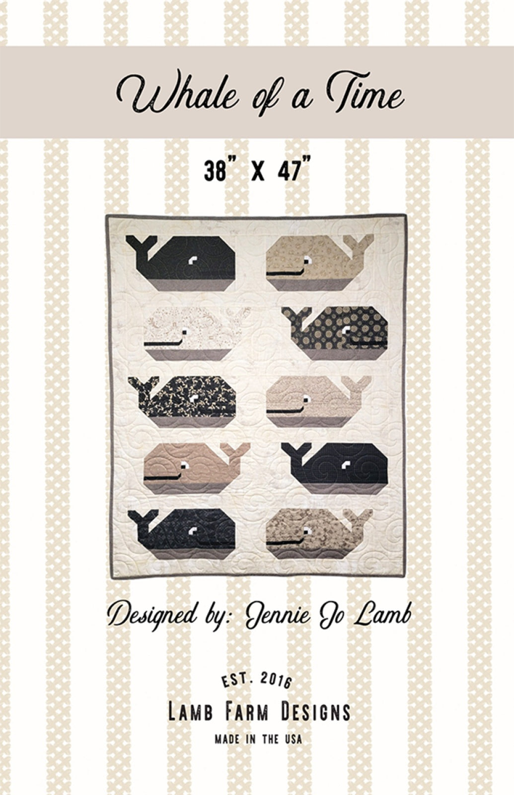 Whale of a Time Quilt Pattern by Lamb Farm Designs