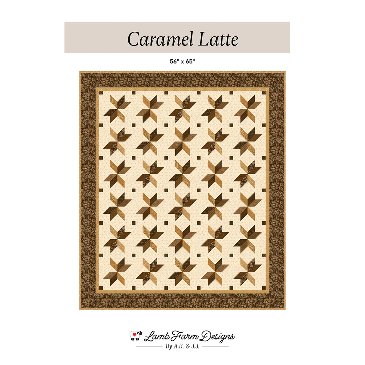 Caramel Latte Quilt Pattern by Lamb Farm Designs