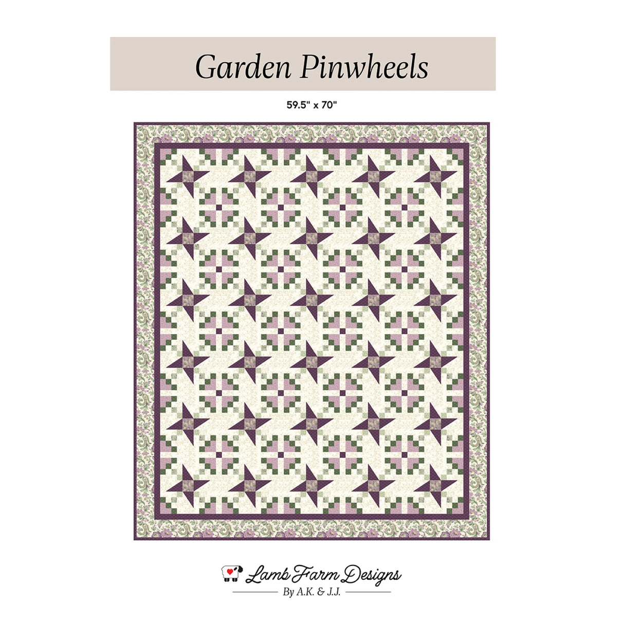 Garden Pinwheels Quilt Pattern by Lamb Farm Designs