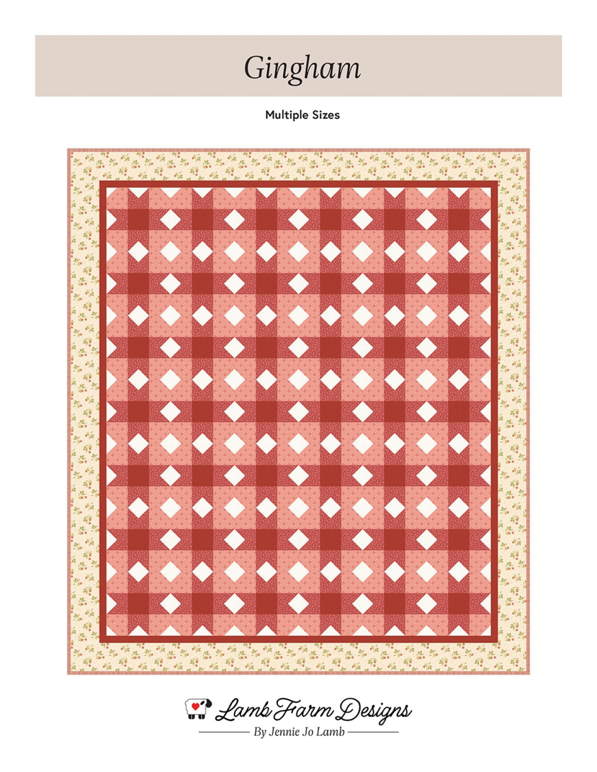 Gingham Quilt Pattern by Lamb Farm Designs