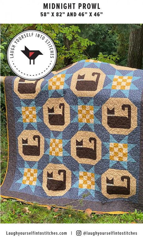 Midnight Prowl Quilt Pattern by Laugh Yourself Into Stitches