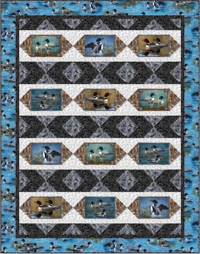 Lakeside Loons Downloadable Pattern by Pine Tree Country Quilts