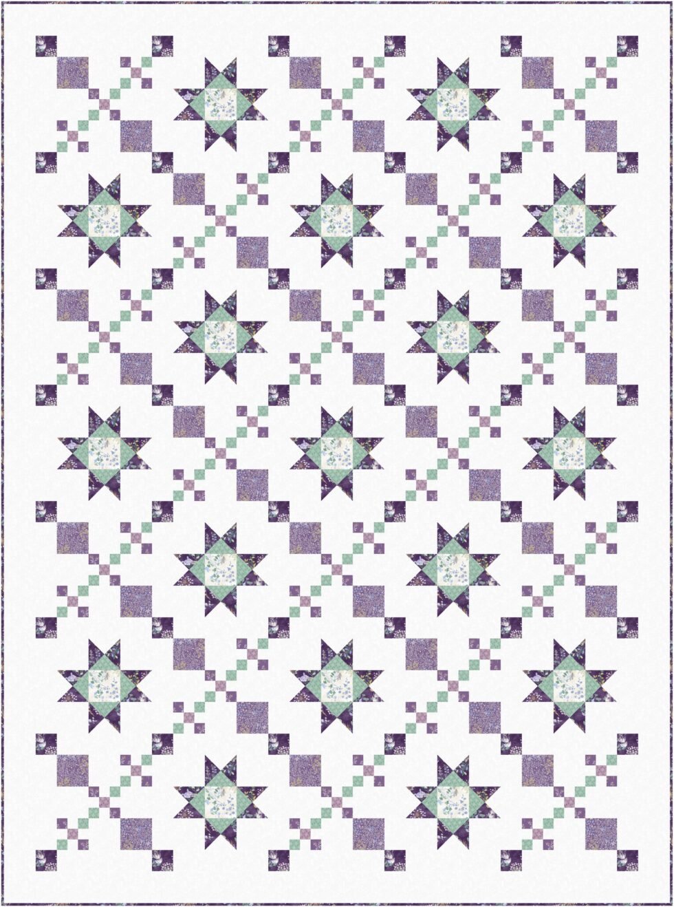 Lavender Lane Downloadable Pattern by Upper Canada QuiltWorks