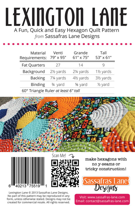 Lexington Lane Quilt Pattern by Sassafras Lane Designs