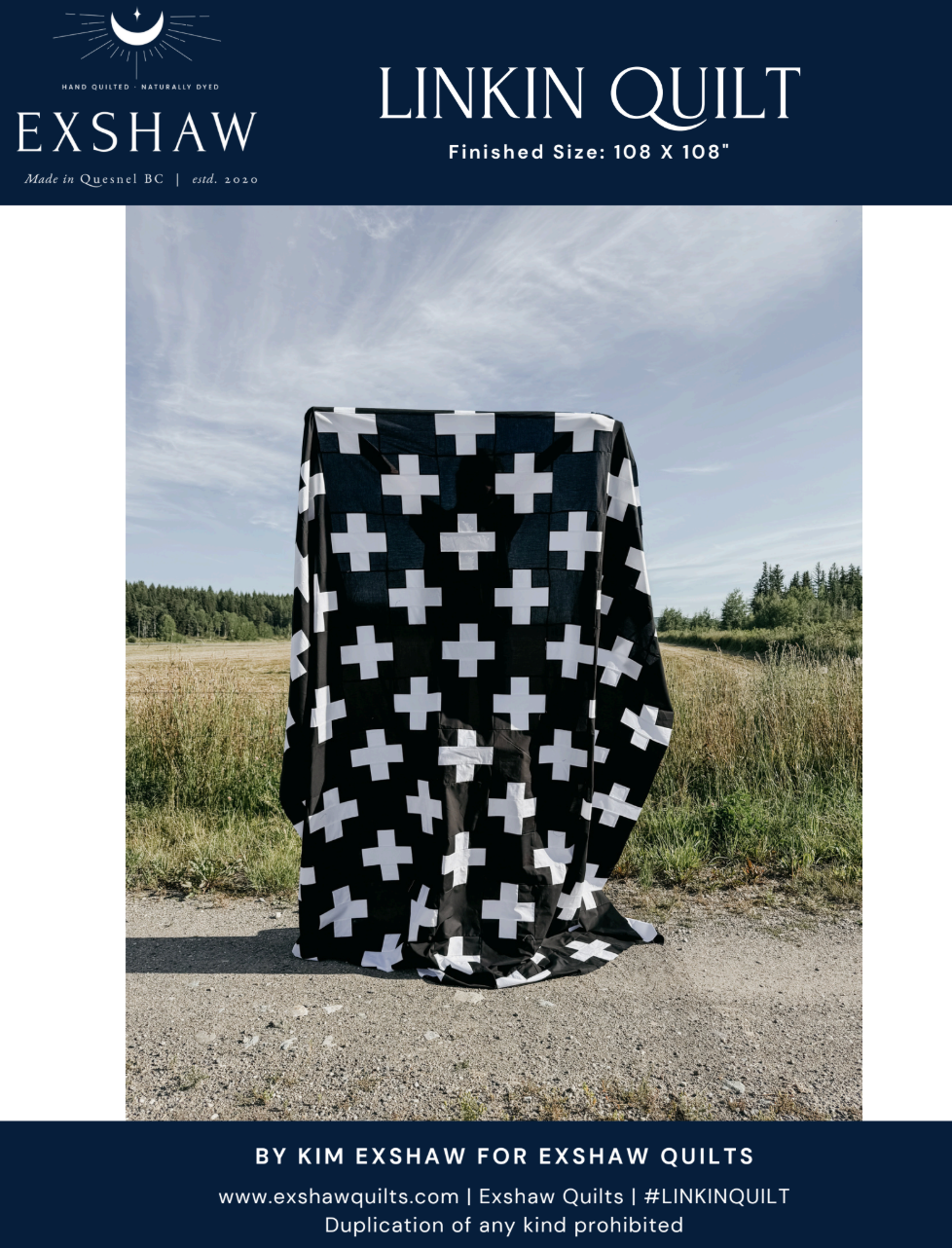 Linkin Quilt Downloadable Pattern by Exshaw Quilts