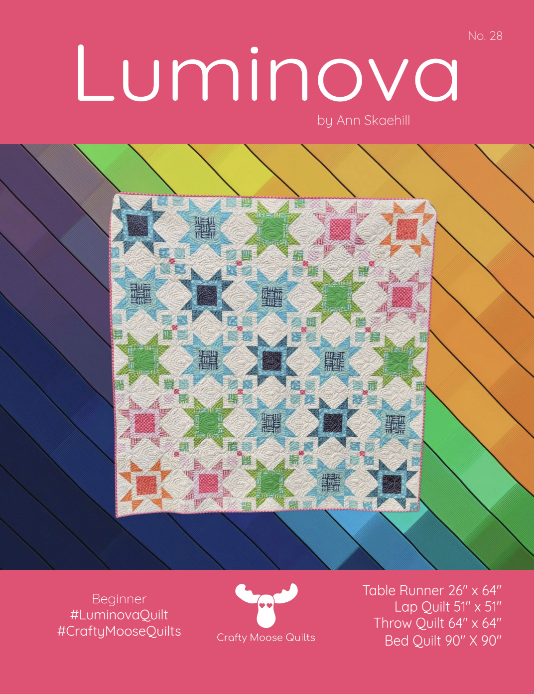 Luminova Downloadable Pattern by Crafty Moose Quilts