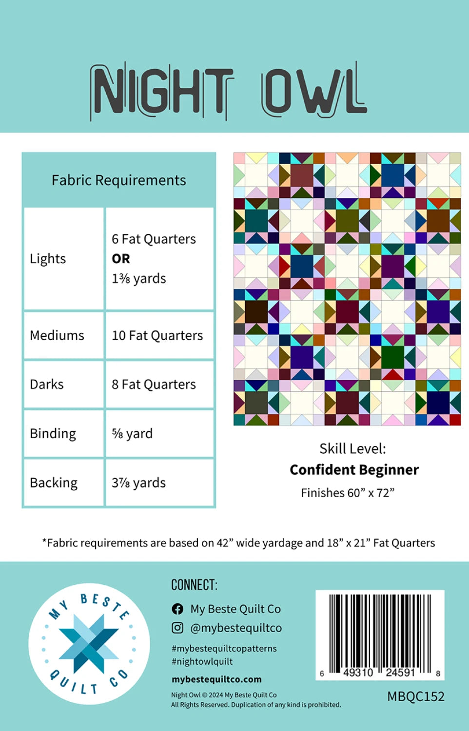 Night Owl Quilt Pattern