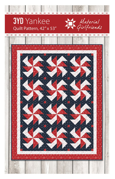 3yd Yankee Quilt Pattern by Material Girlfriends