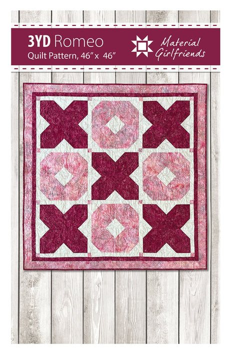 3yd Romeo Quilt Pattern by Material Girlfriends