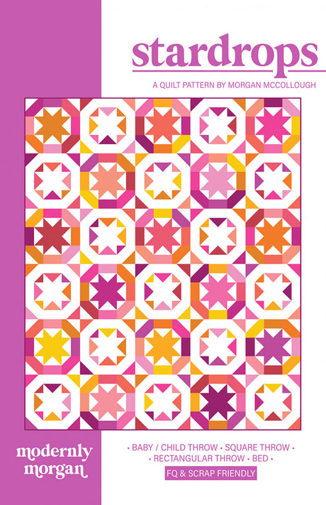 Stardrops Quilt Pattern by Modernly Morgan
