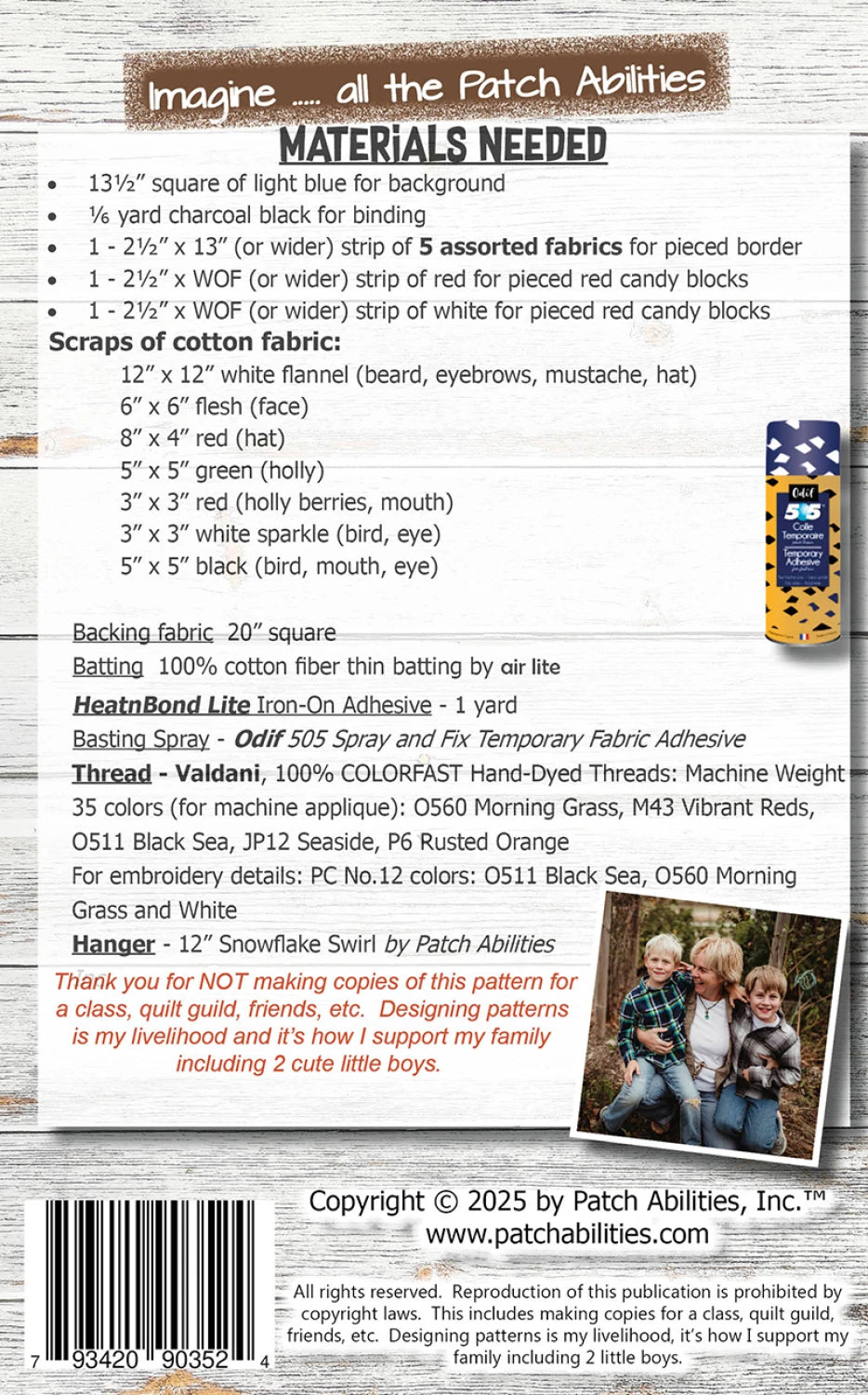 Back of the Santa Baby! Pattern by Patch Abilities - Patterns