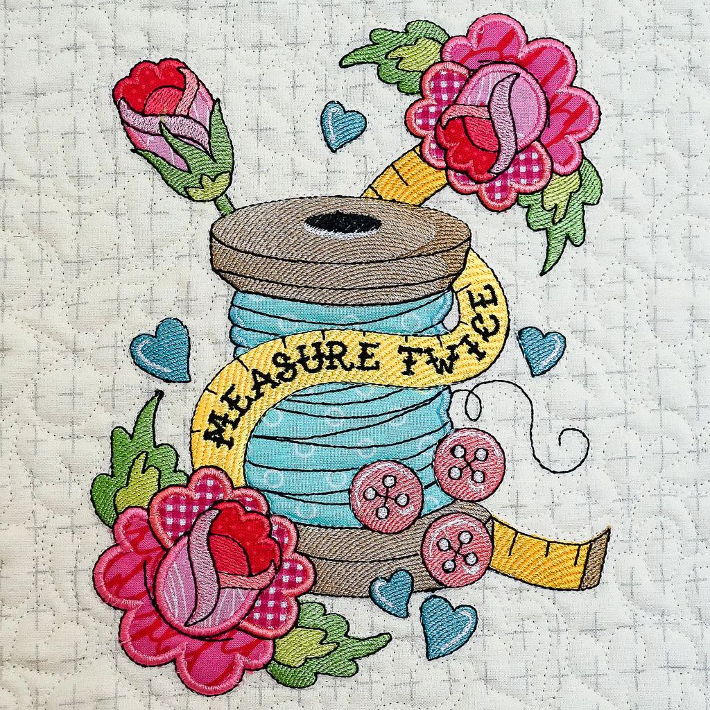 Inked - Makers Quilt for Machine Embroidery by Fabric Confetti