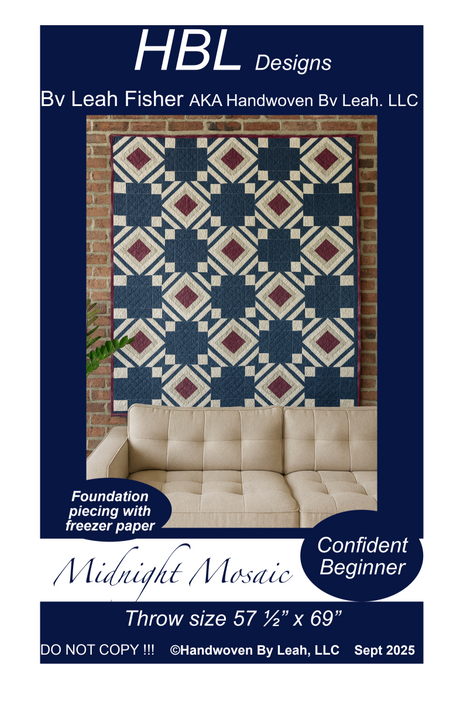 Midnight Mosaic Downloadable Pattern by Handwoven By Leah