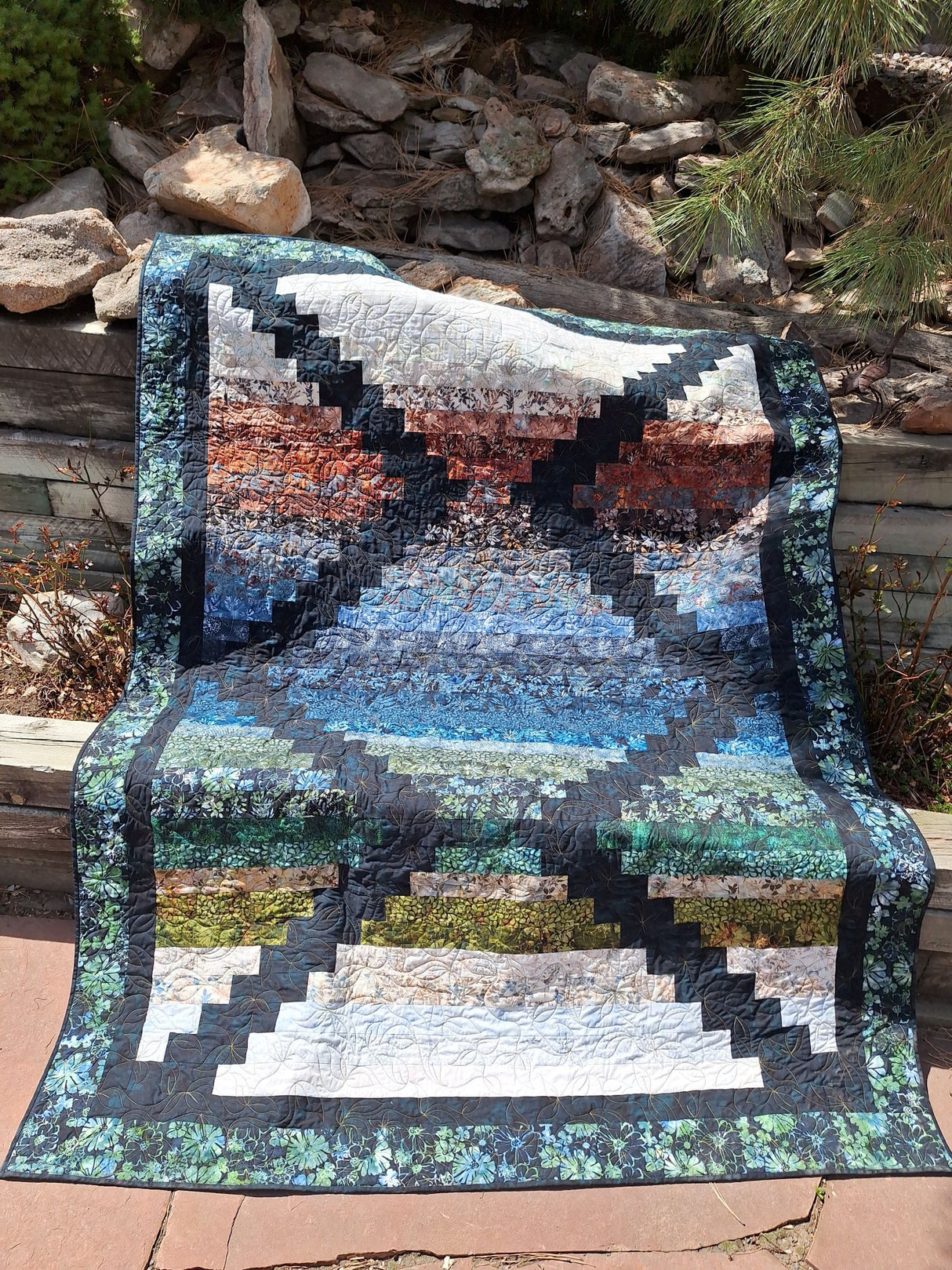 Mirrored Quilt Pattern by Quilting Renditions