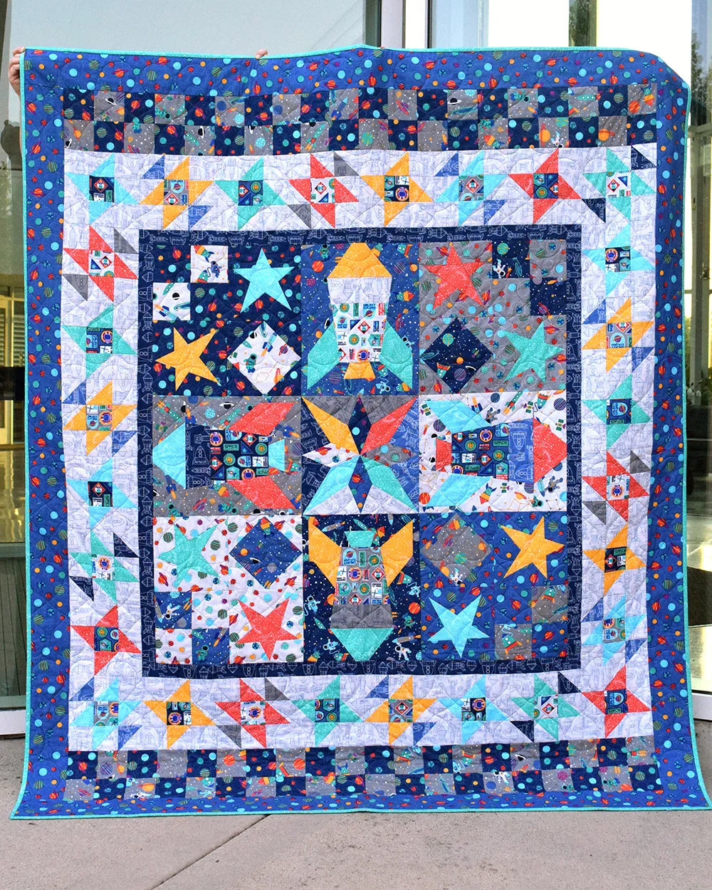 Mission to Mars Quilt Downloadable Pattern by Cloth Parcel