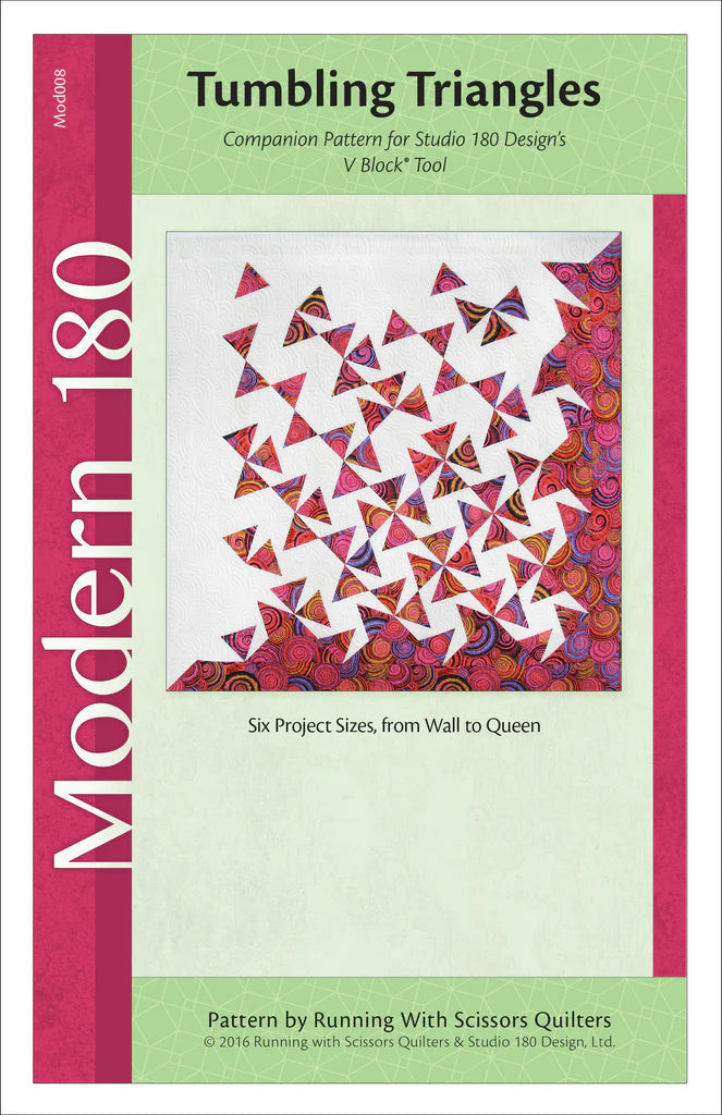 Tumbling Triangles Quilt Pattern by Studio 180 Designs