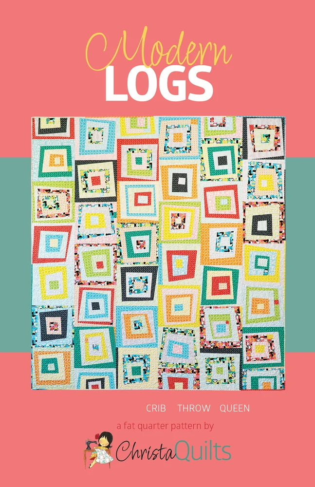 Modern Logs Paper Quilt Pattern by Christa Quilts