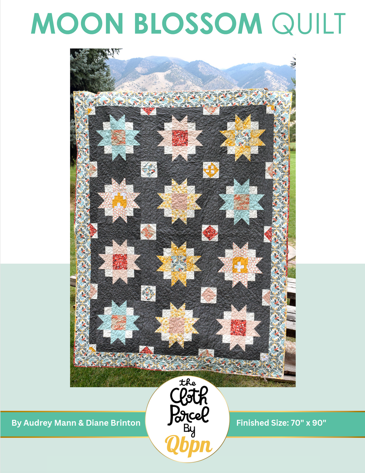 Moon Blossom Quilt Downloadable Pattern by Cloth Parcel