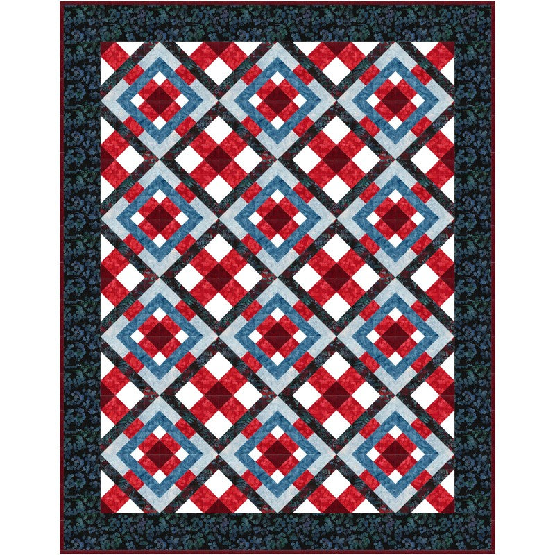 Cherry Pie Plaid Quilt Pattern by Needle In A Hayes Stack