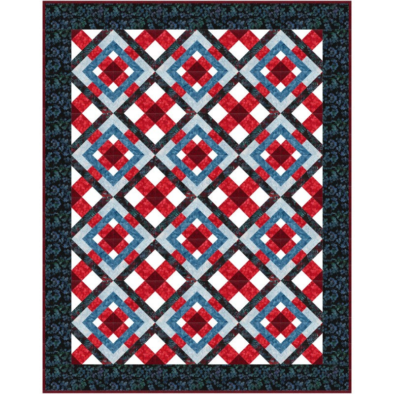 Cherry Pie Plaid Quilt Pattern by Needle In A Hayes Stack