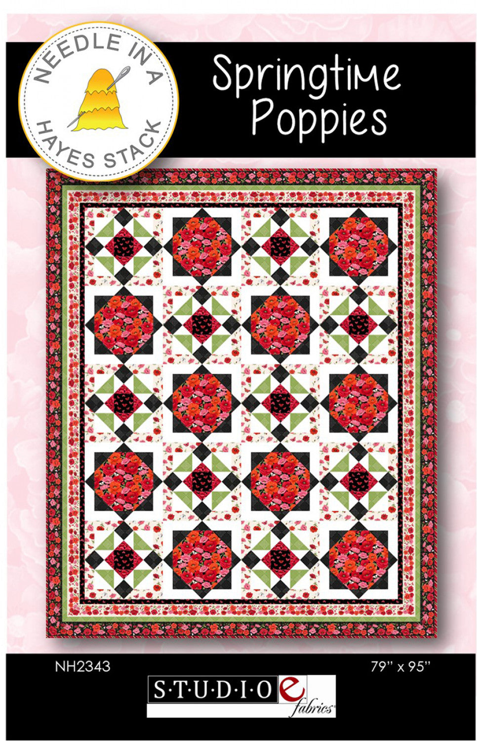 Springtime Poppies Quilt Pattern by Needle In A Hayes Stack