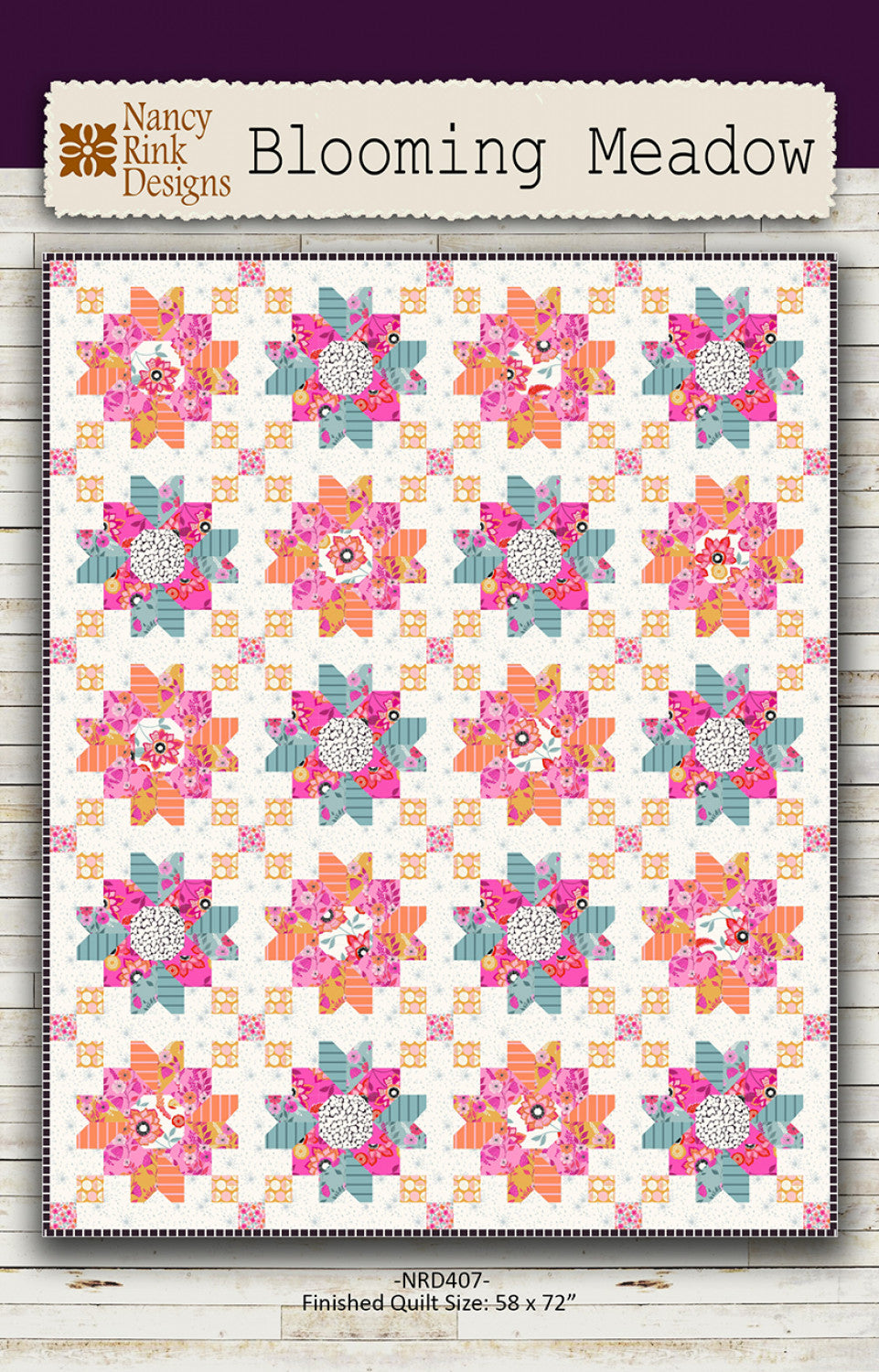 Blooming Meadow Quilt Pattern by Nancy Rink Designs
