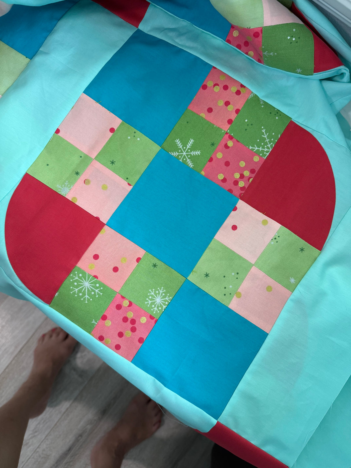 Not Your Granny’s 9-patch Downloadable Pattern by A Quilted Jewel