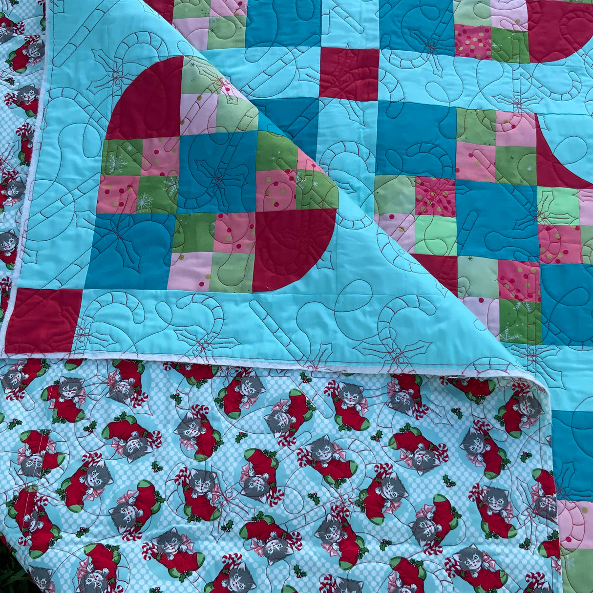 Not Your Granny’s 9-patch Downloadable Pattern by A Quilted Jewel