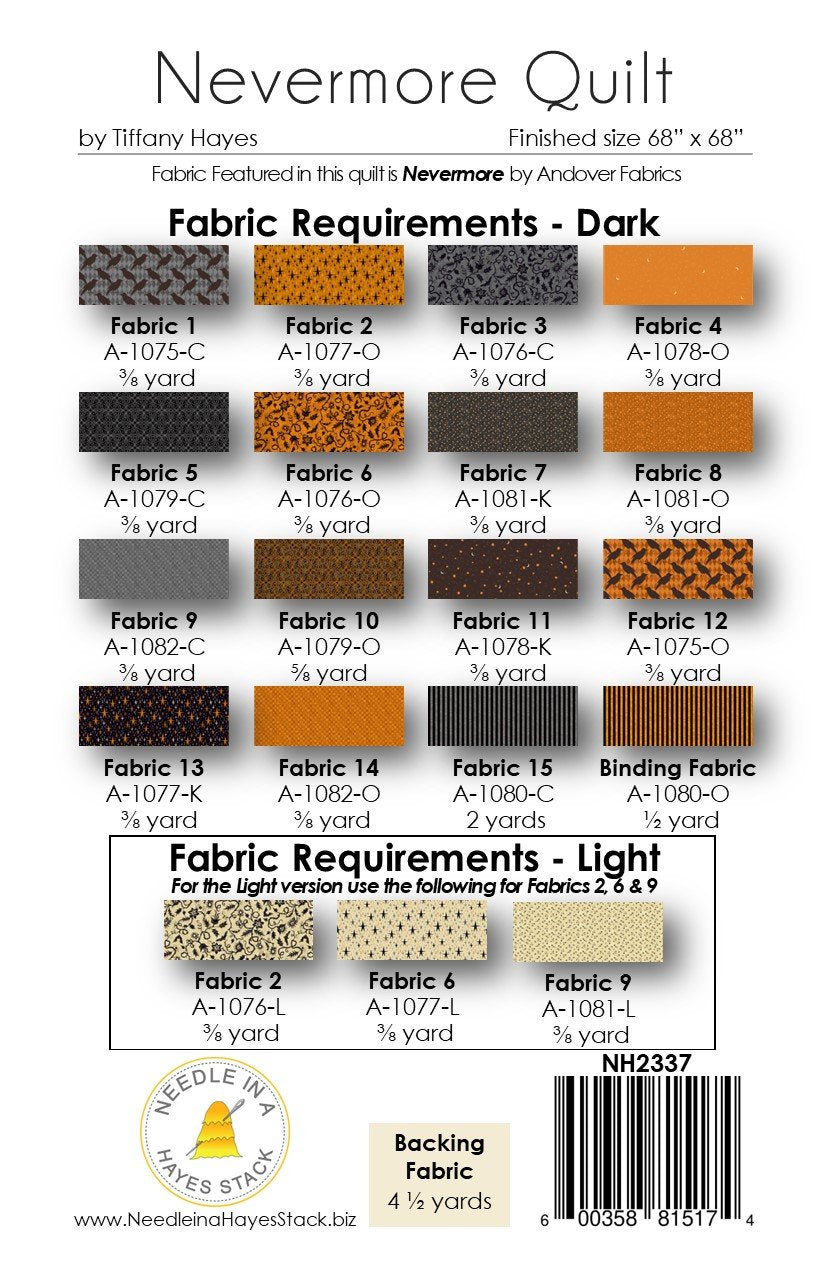 Nevermore Downloadable Pattern by Needle In A Hayes Stack