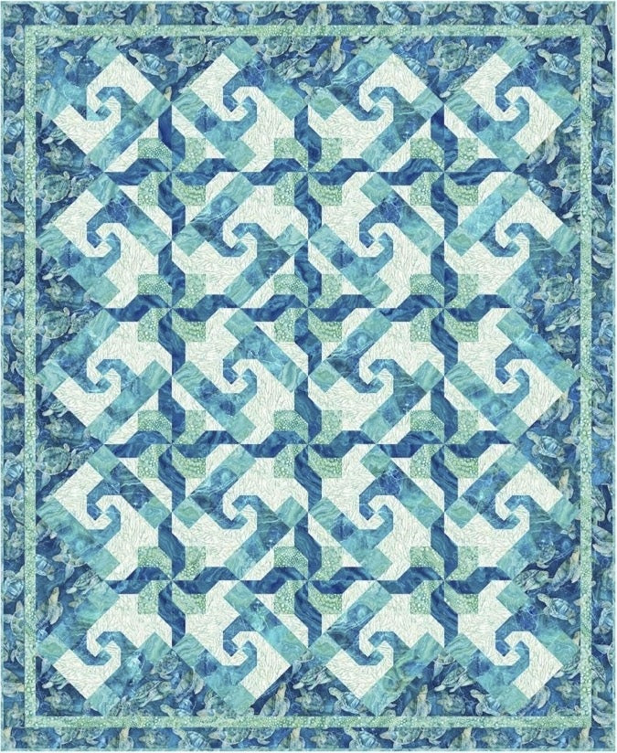 Ocean Currents Downloadable Pattern by Pine Tree Country Quilts
