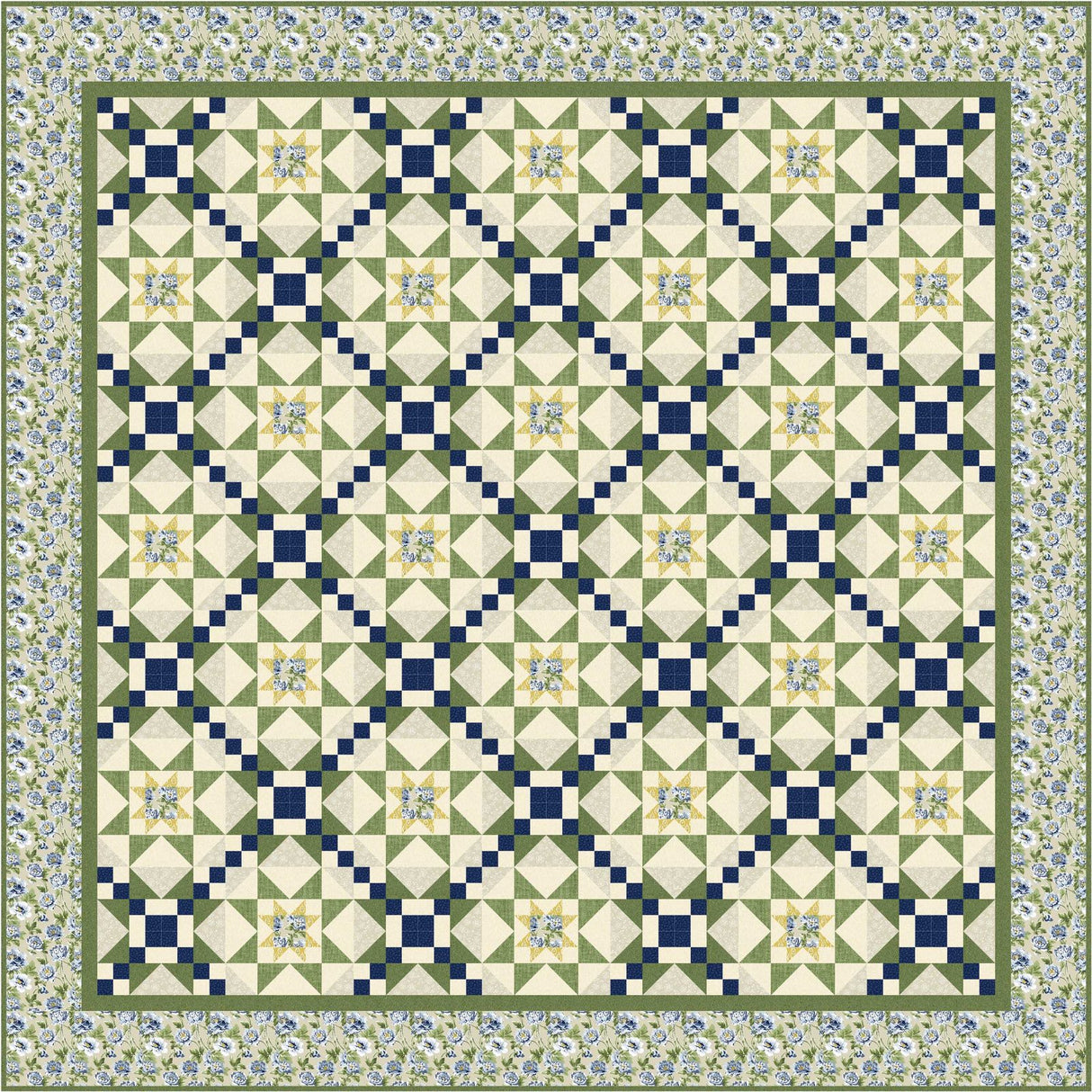 Oma's Garden Downloadable Pattern by Upper Canada Quiltworks