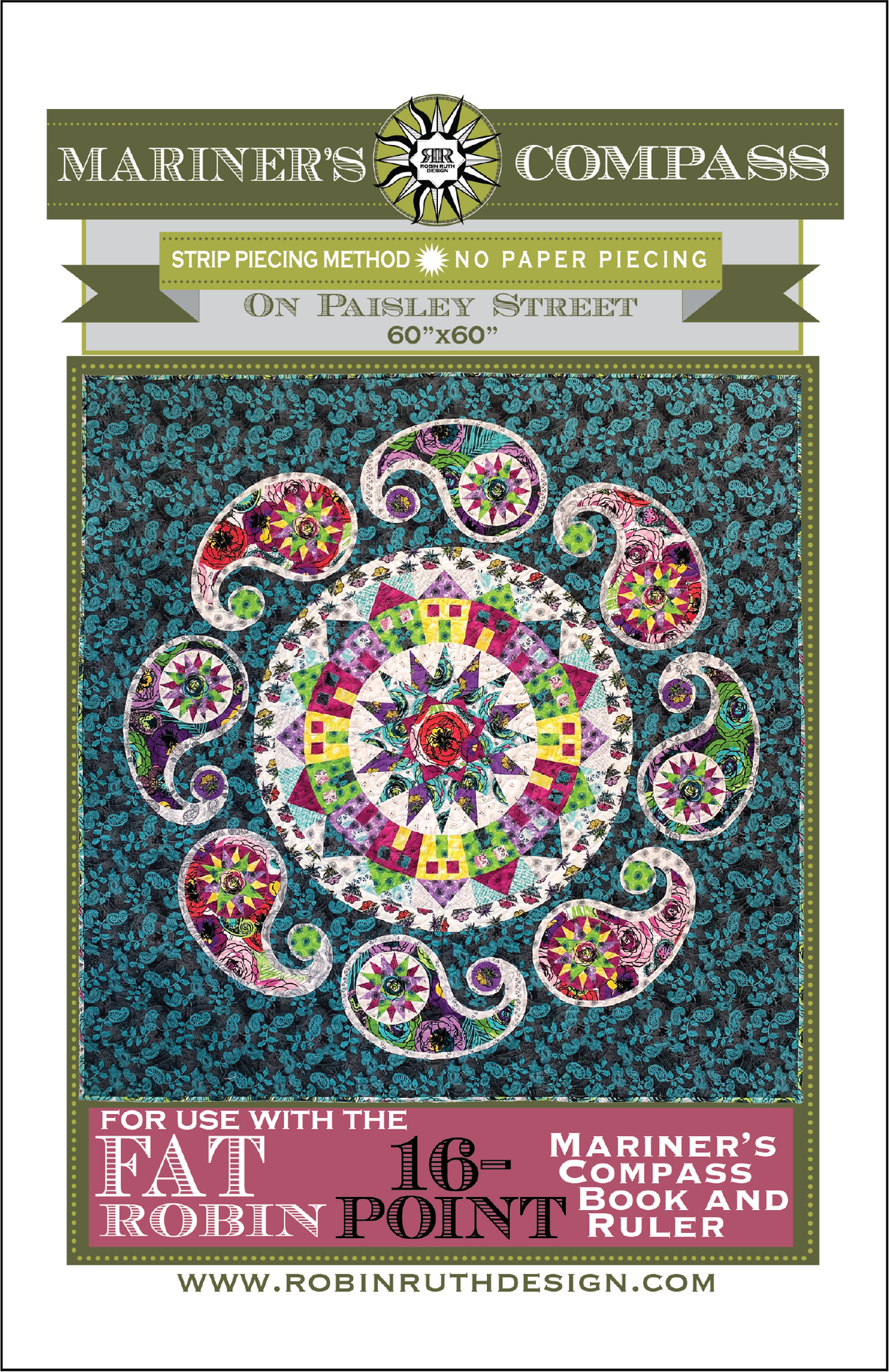 On Paisley Street Quilt Pattern by Robin Ruth Design