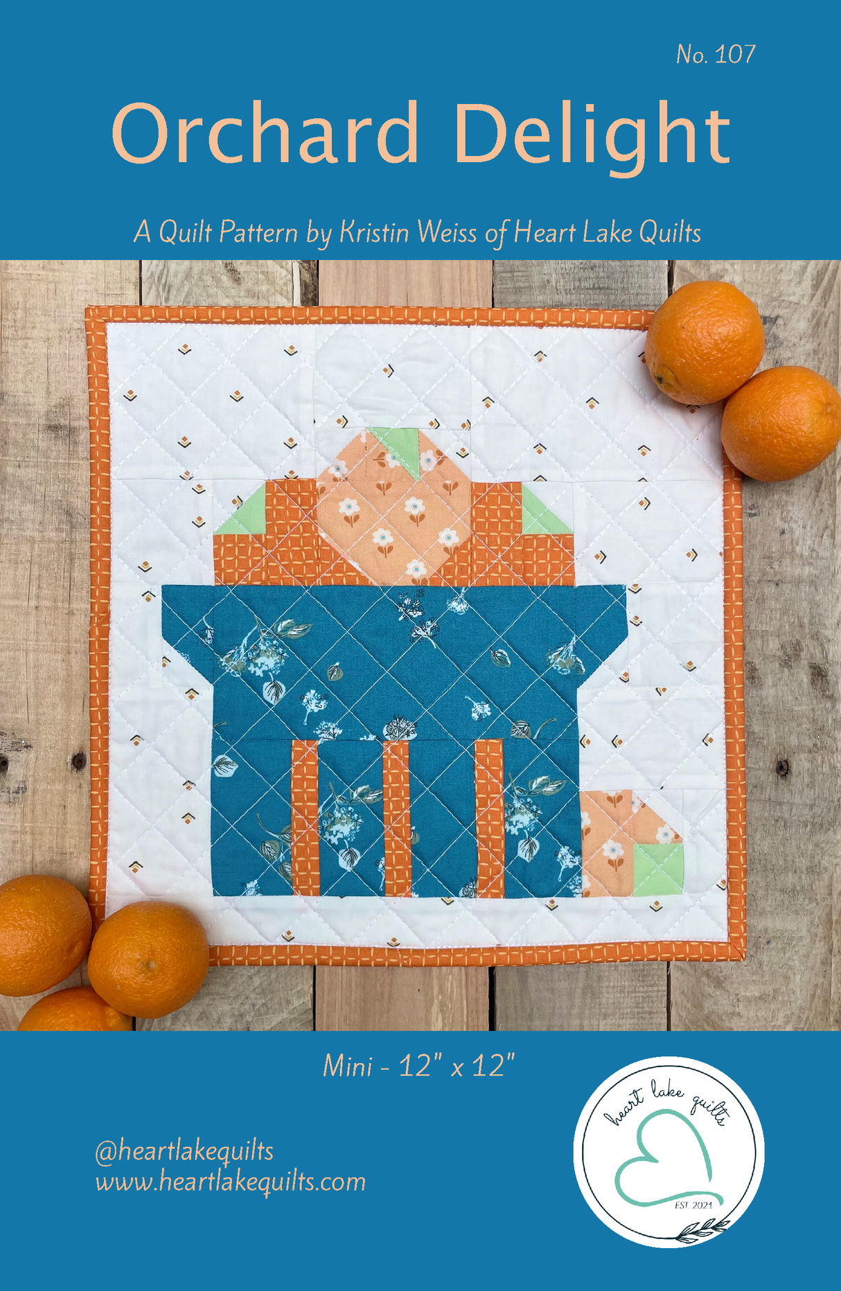 Orchrad Delight Downloadable Pattern by Heart Lake Quilts