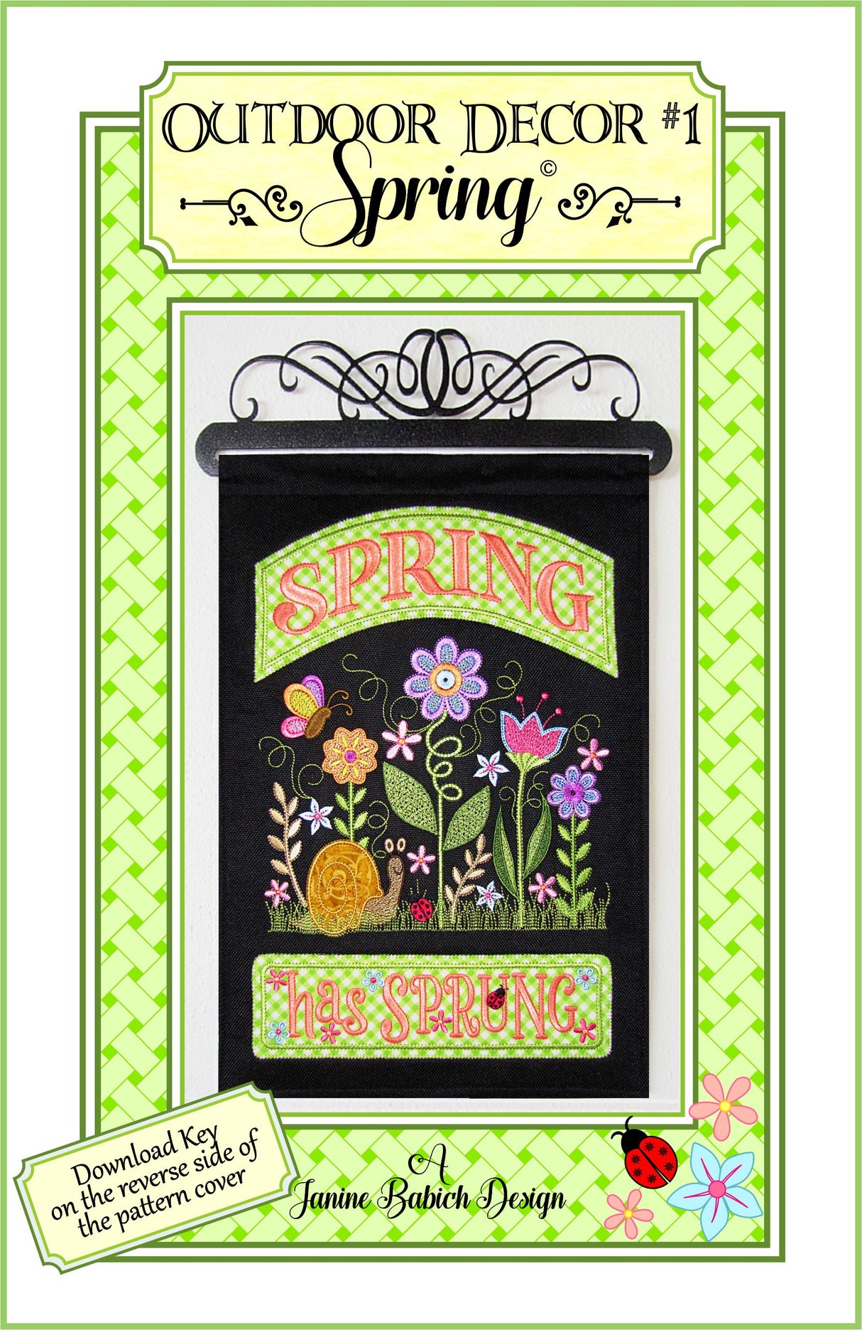 Outdoor Decor #1- Spring Downloadable Pattern by Janine Babich Designs
