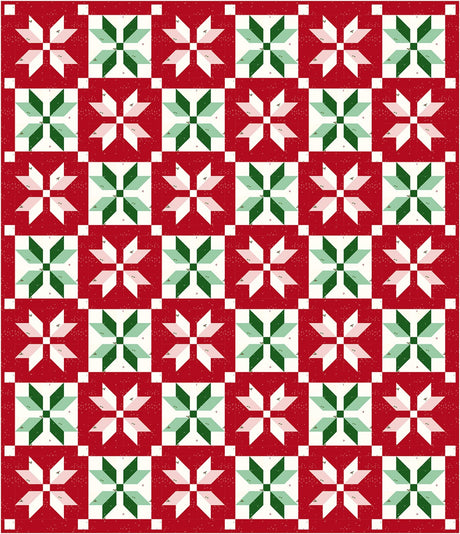 Snowflake Stars Quilt Pattern by Riley Blake Designs