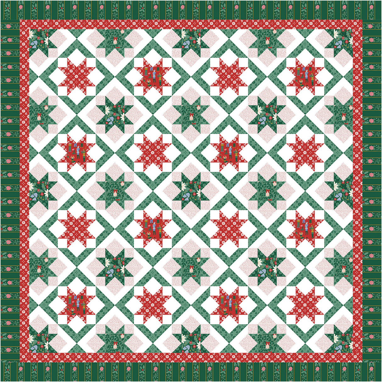 Christmas Squared by Sew-N-Quilt Pattern by Riley Blake Designs