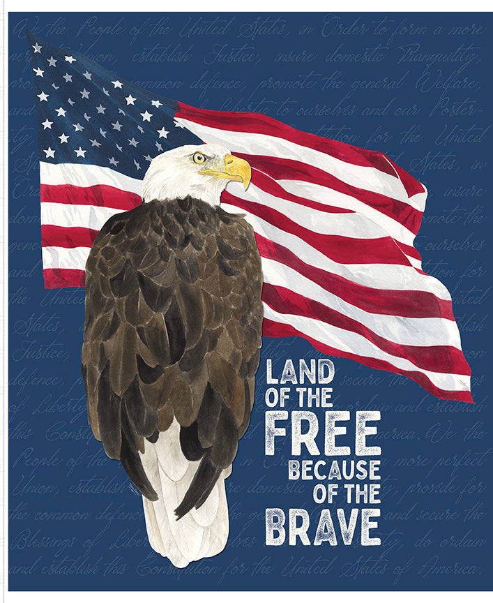 Valor Is Never Forgotten 35 1/2" x 43 1/2" Land of the Free Panel