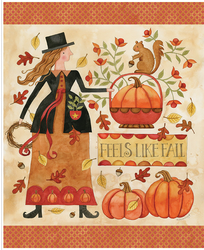 Feels Like Fall 35 1/2" x 43 1/2" Panel Quilt Fabric by Feels Like Fall — Teresa Kogut