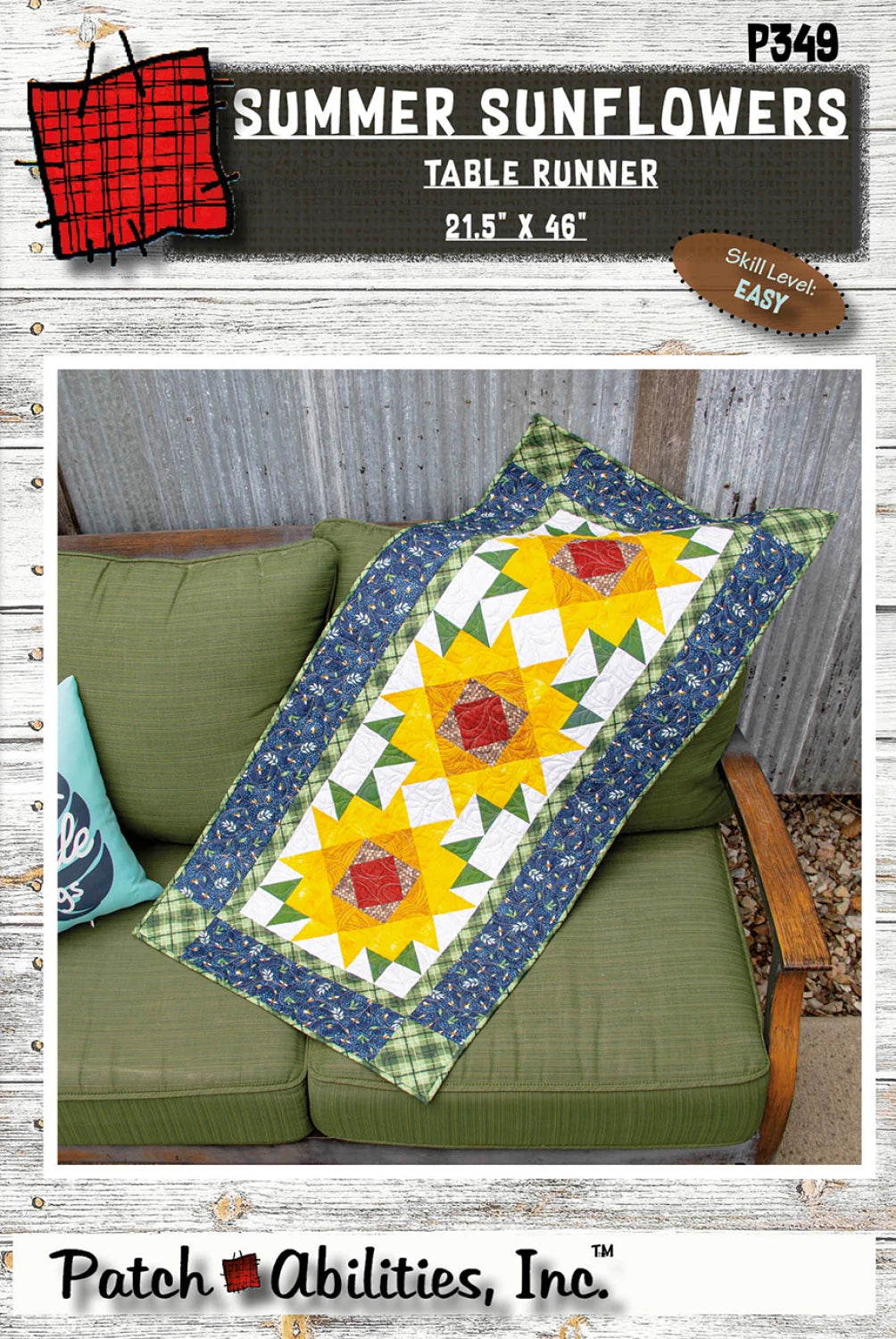 Summer Sunflowers runner by Patch Abilities - Patterns