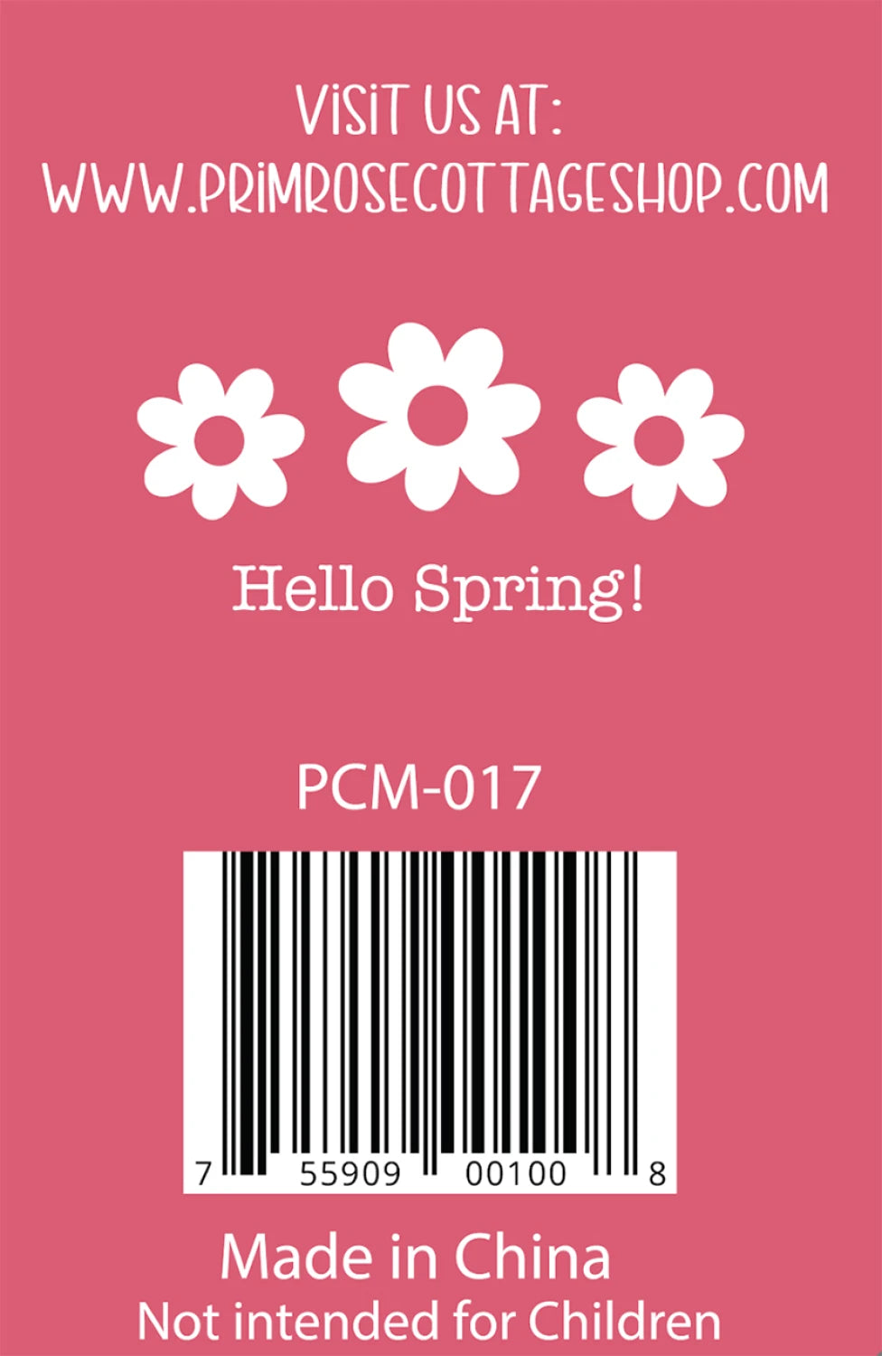 Back of the Spring Chickie by Primrose Cottage