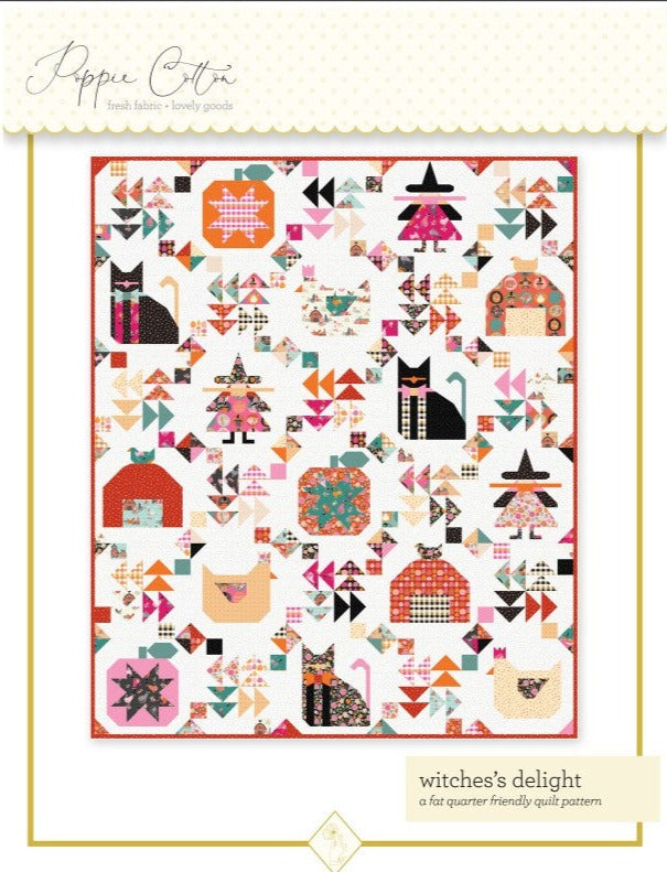 Witch's Delight Quilt Pattern by Poppie Cotton