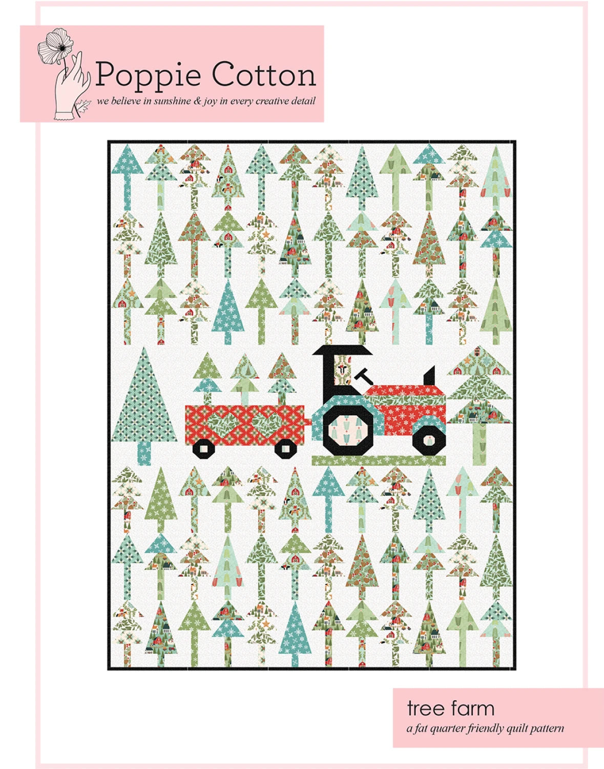 Prairie Christmas Tree Farm Quilt Pattern by Poppie Cotton