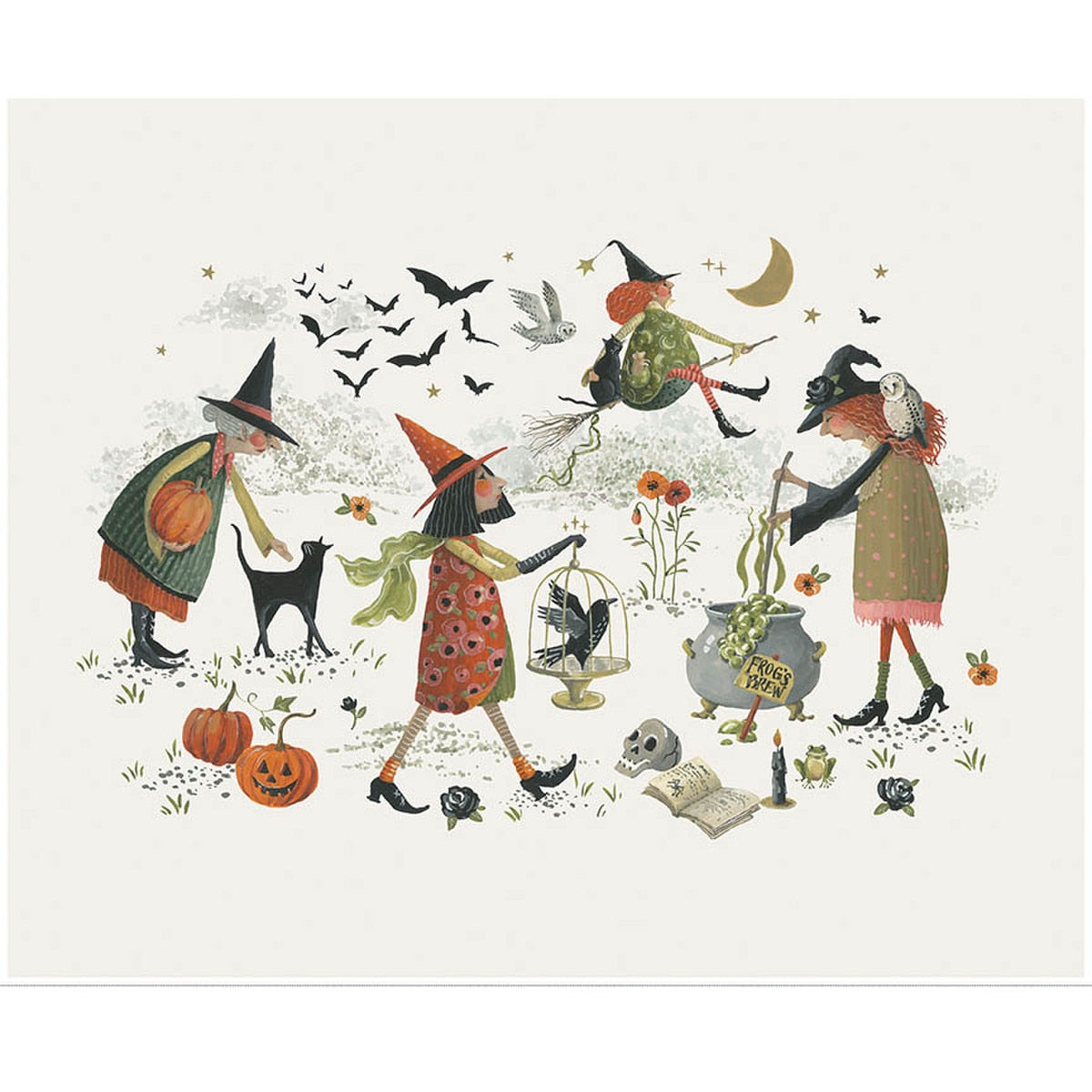 Witchy Vibes 35 1/2" x 43 1/2" Witchy Fest Panel Quilt Fabric by Witchy Vibes — Lisa Audit