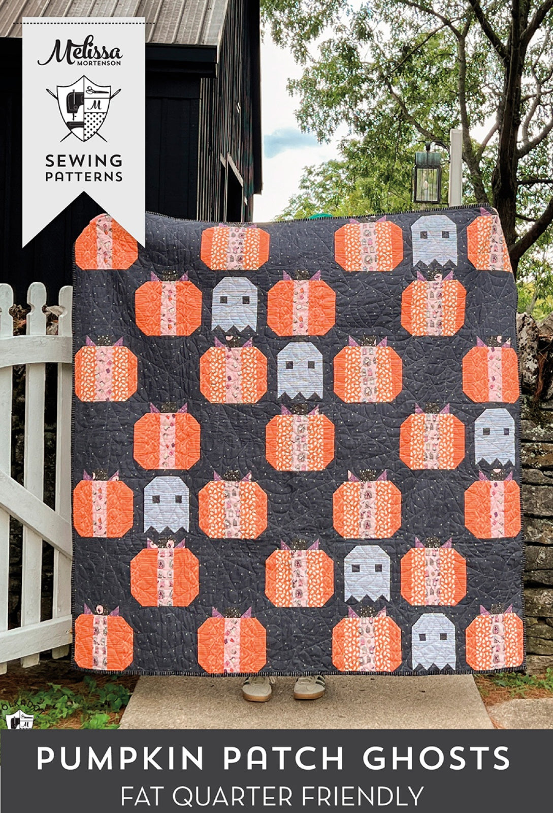 Pumpkin Patch Ghosts Quilt Pattern by Melissa Mortenson