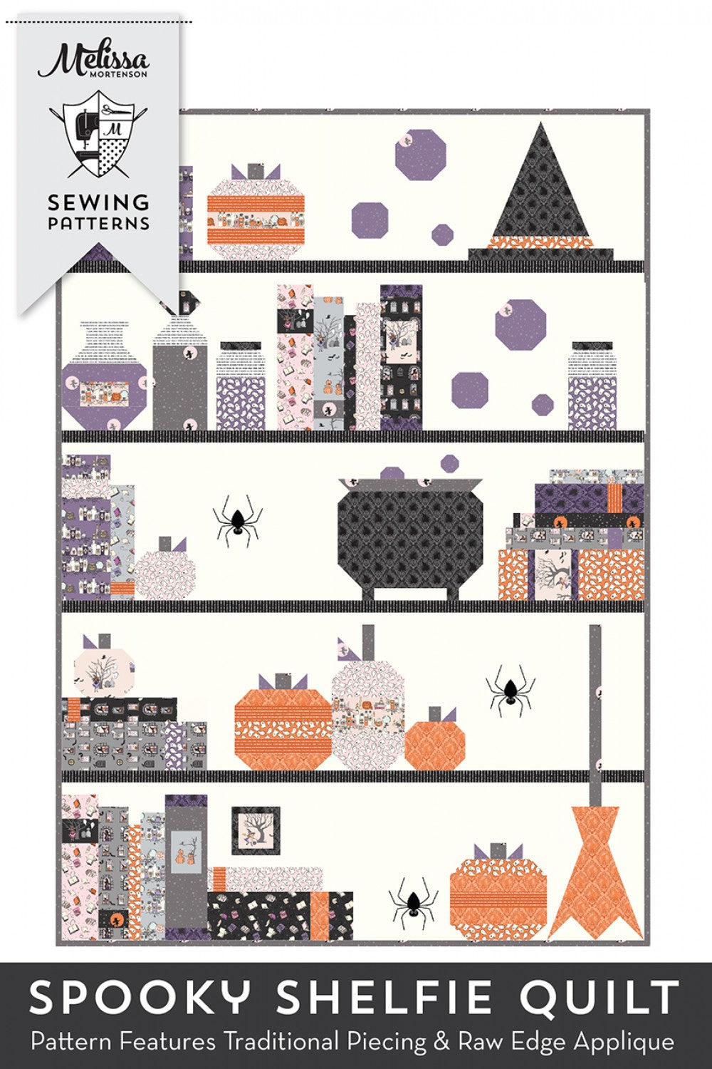 Spooky Shelfie Quilt Pattern by Melissa Mortenson