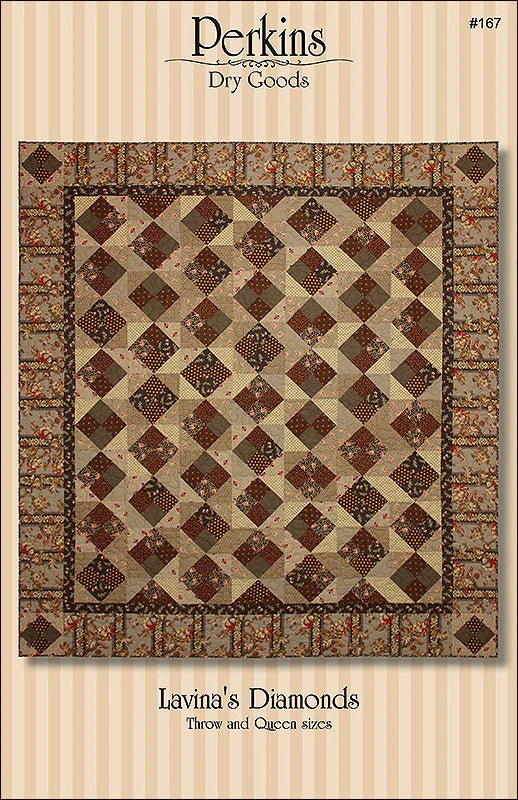 Lavina's Diamonds Quilt Pattern by Perkins Dry Goodsç