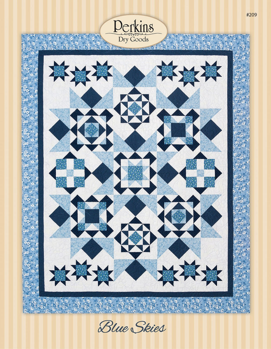 Blue Skies Block Of The Month – Quilting Books Patterns And Notions