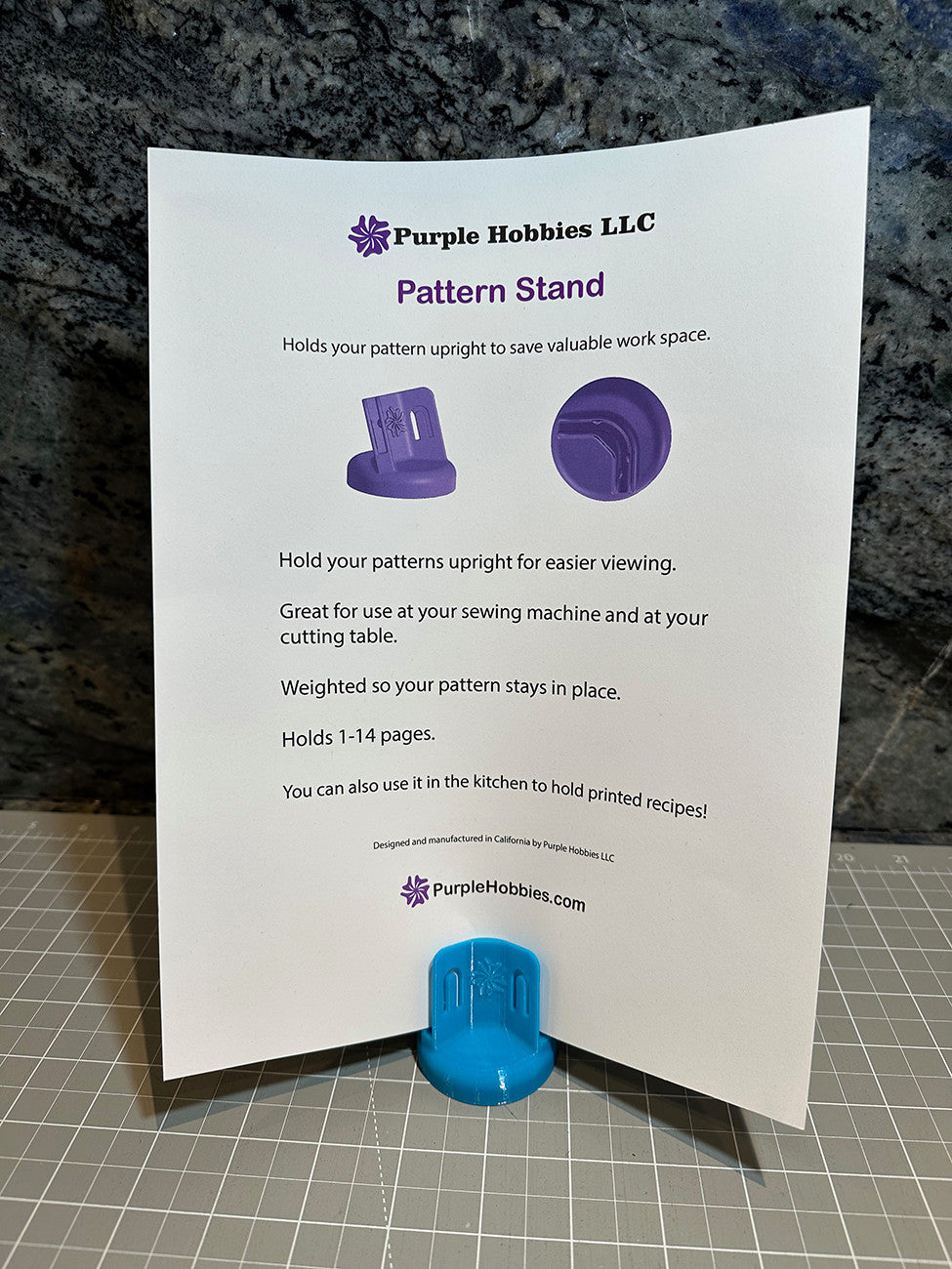 Pattern Stand Blue by Purple Hobbies LLC